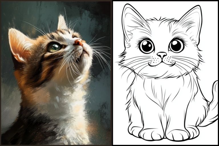 Cat Coloring Pages