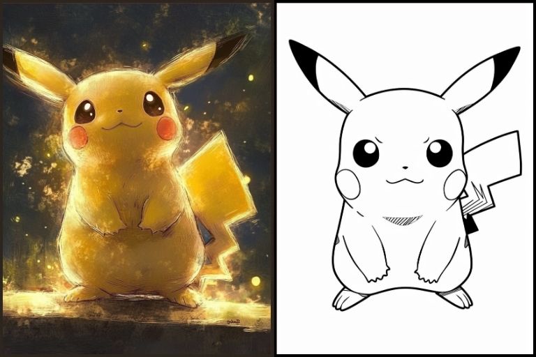 Pikachu Coloring Pages