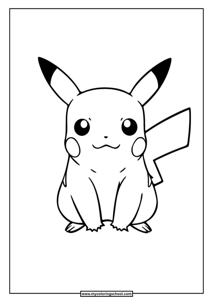 Pokemon Coloring Pages Pikachu