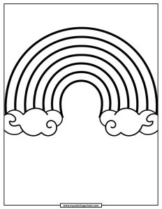 Rainbow Coloring Pages Free PDF Printables for Kids - My Coloring School