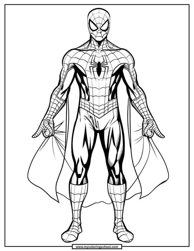 Spider-Man Coloring Pages for Kids
