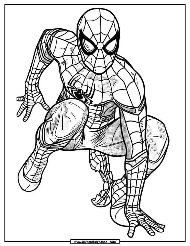 Spider-Man Coloring Pages for Toddlers