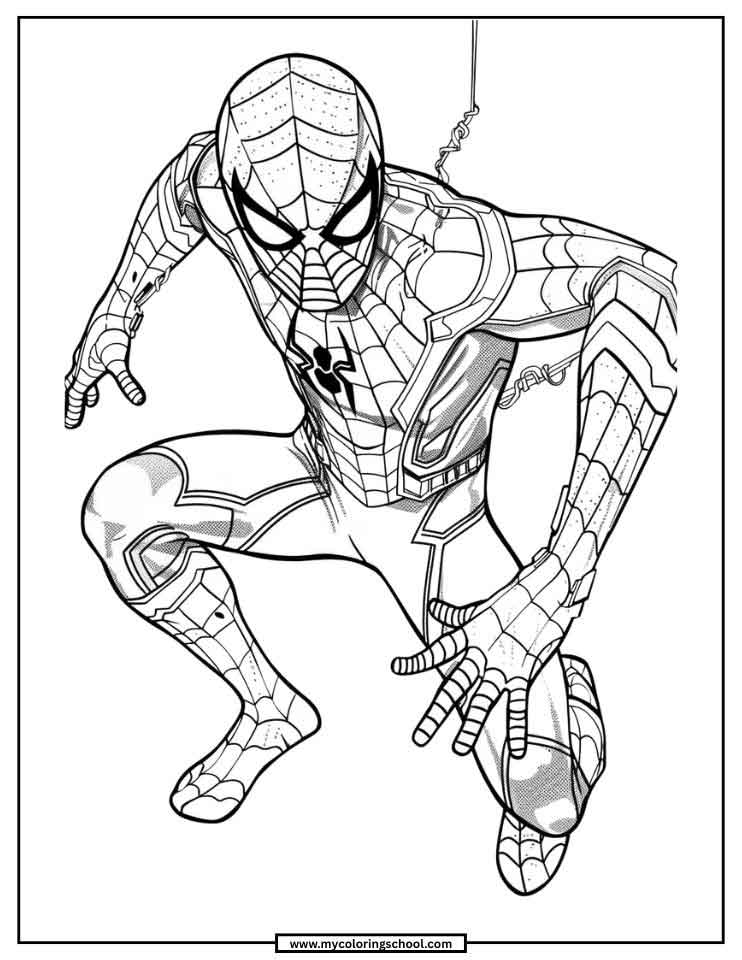 Spider-Man Coloring Pages Miles Morales