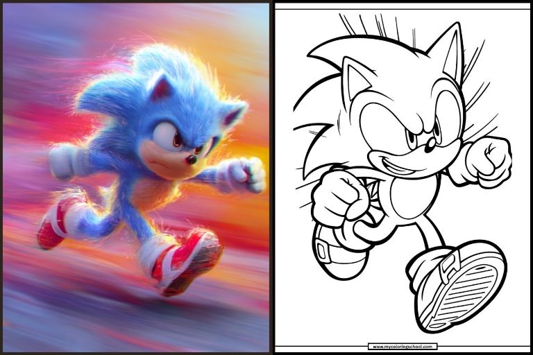 Sonic Coloring Pages