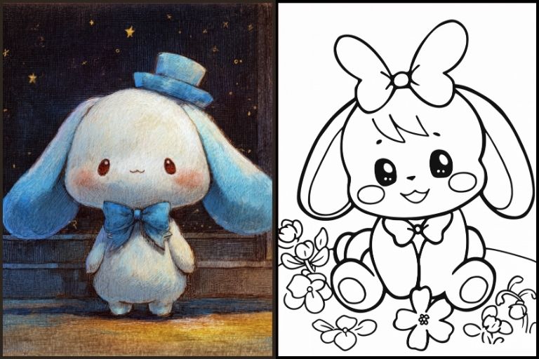 Cinnamoroll Coloring Pages