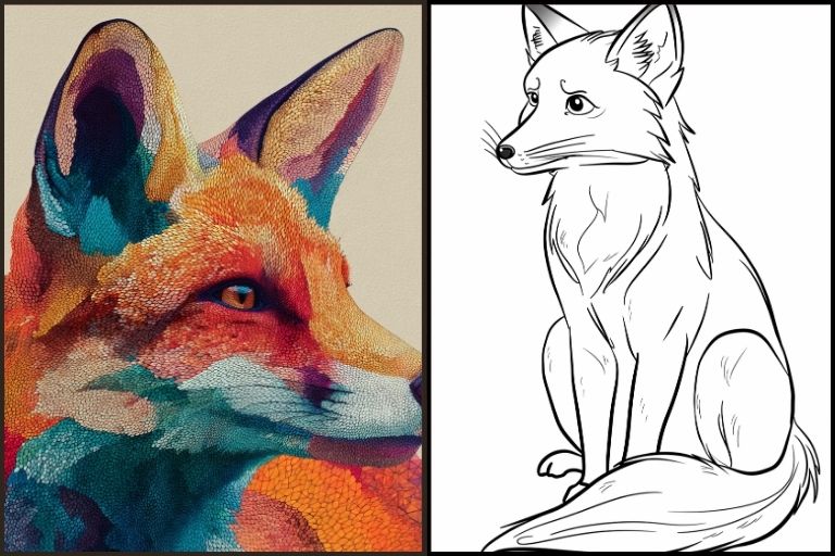 Fox Coloring Pages