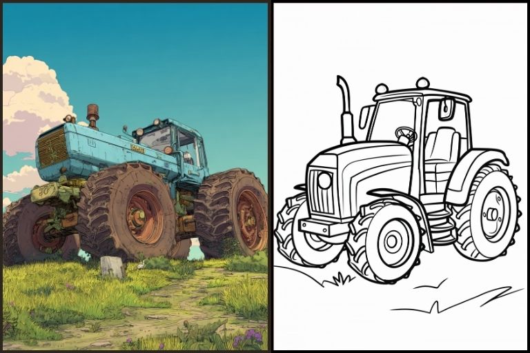 Tractor Coloring Pages