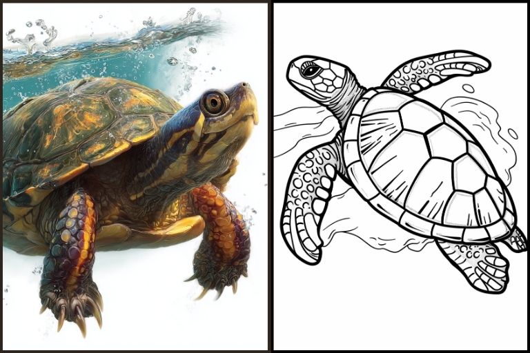 Turtle Coloring Pages