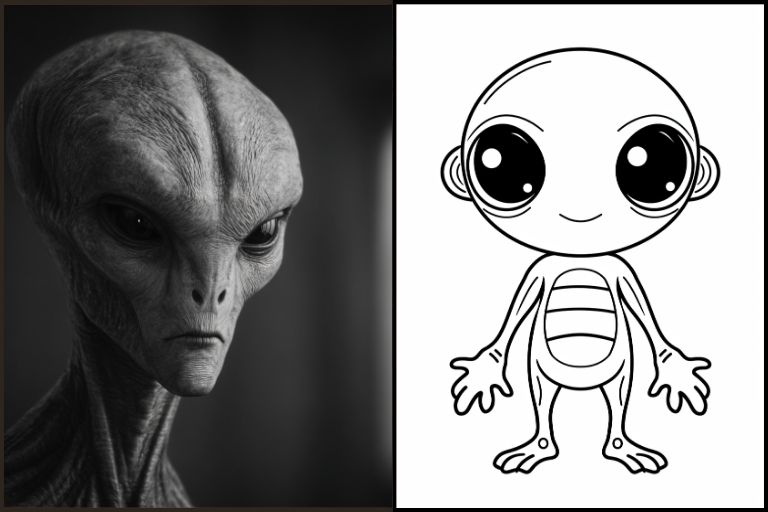 Alien Coloring Pages