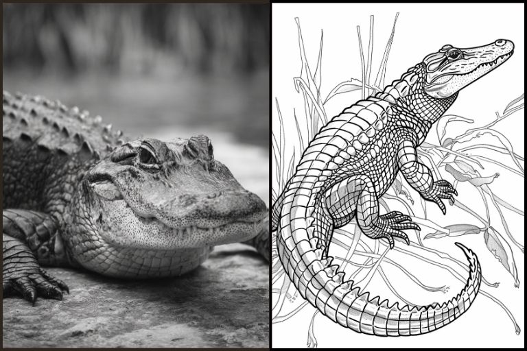Alligator Coloring Pages