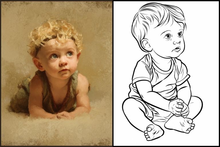 Baby Coloring Pages