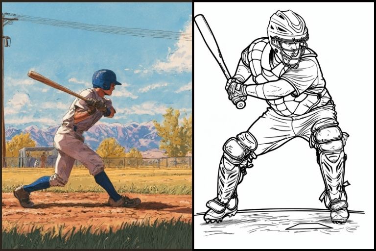 Baseball Coloring Pages