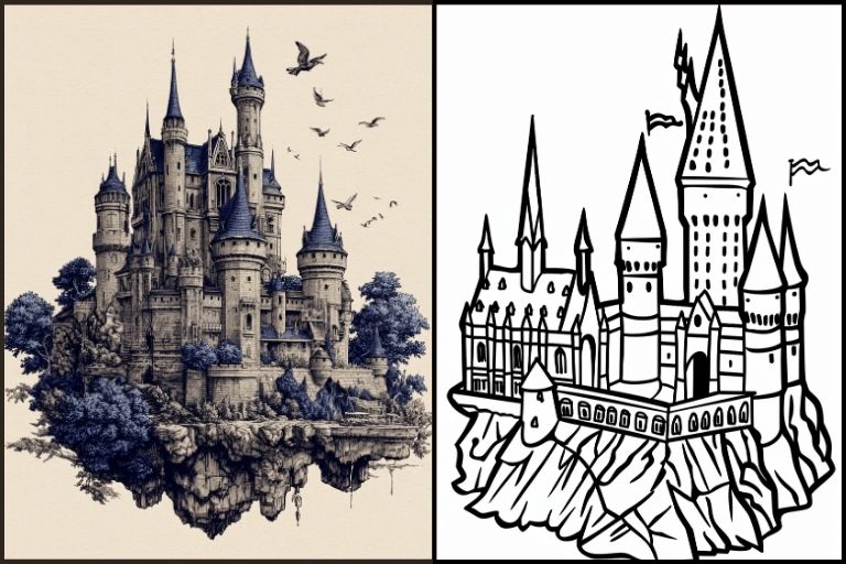 Castle Coloring Pages