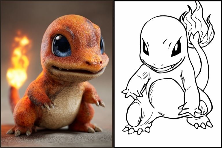 Charmander Coloring Pages
