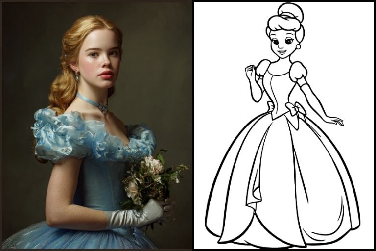 Cinderella Coloring Pages