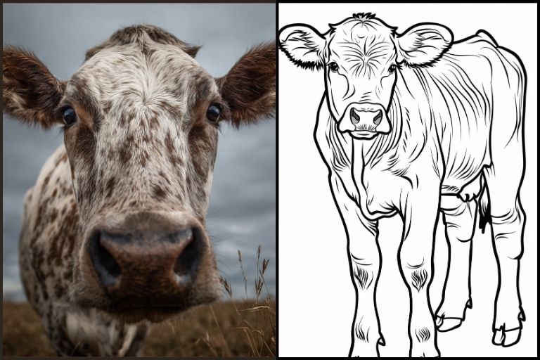Cow Coloring Pages