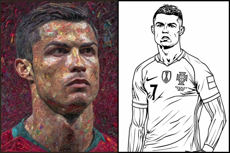 Ronaldo Coloring Pages