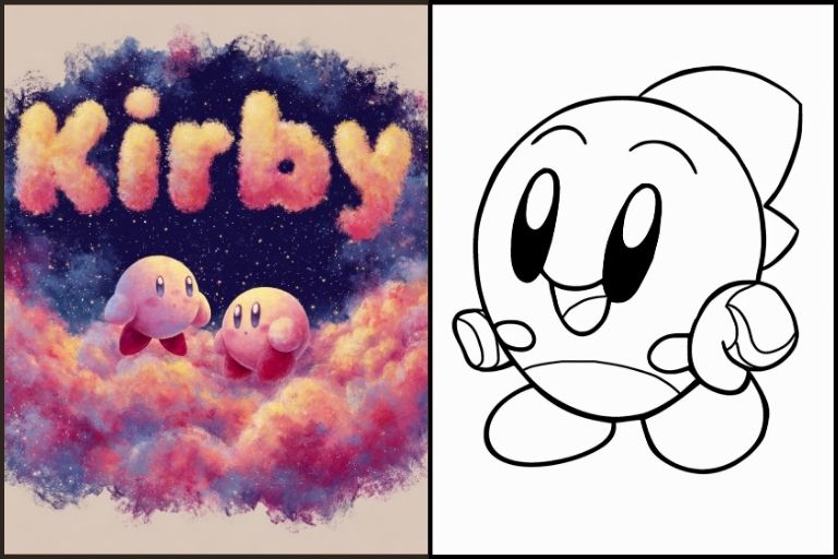 Kirby Coloring Pages
