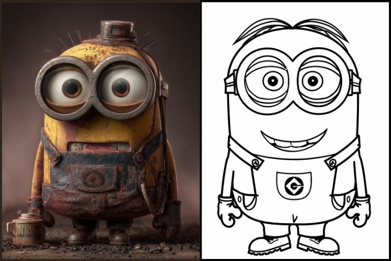 Minion Coloring Pages