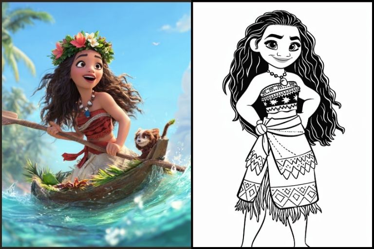 Moana Coloring Pages