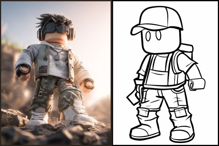 Roblox Coloring Pages