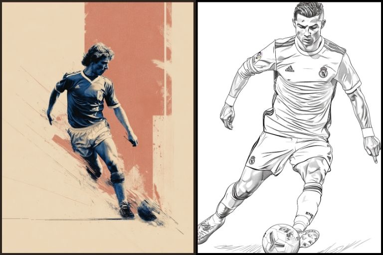 Soccer Coloring Pages