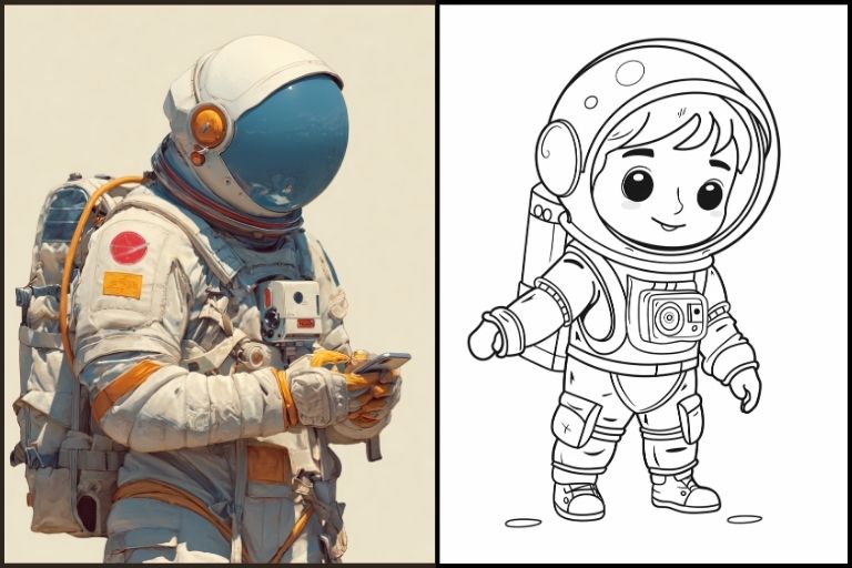 Astronaut Coloring Pages
