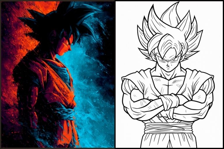 Goku Coloring Pages