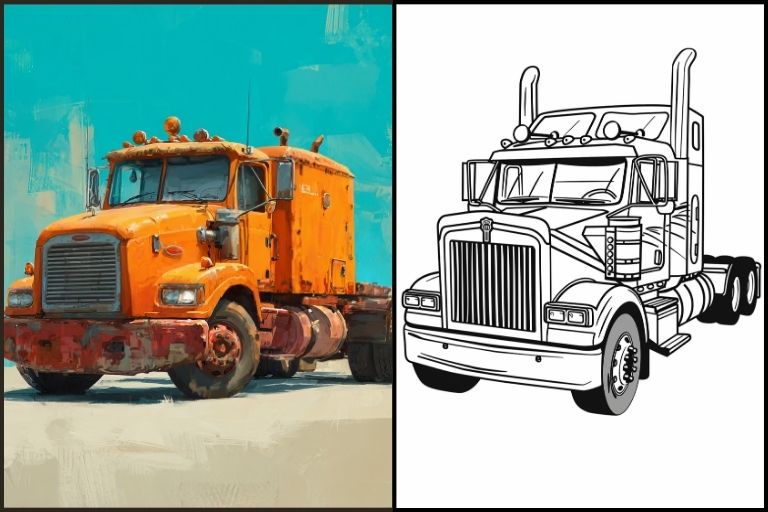 Truck Coloring Pages