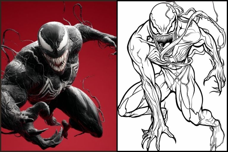 Venom Coloring Pages