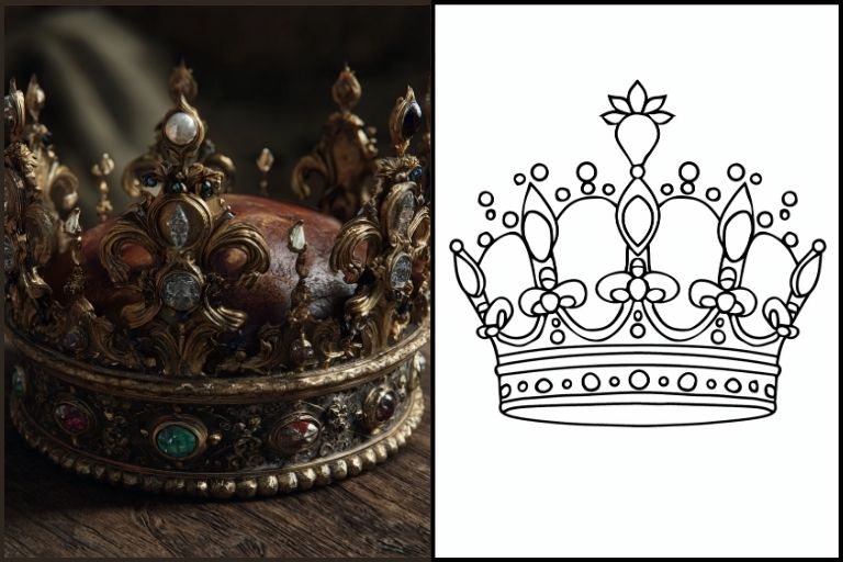 Crown Coloring Pages