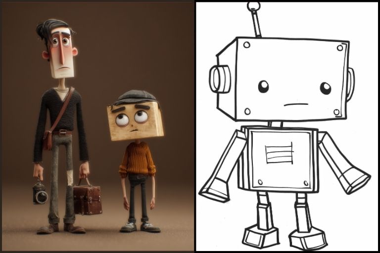 LankyBox Coloring Pages