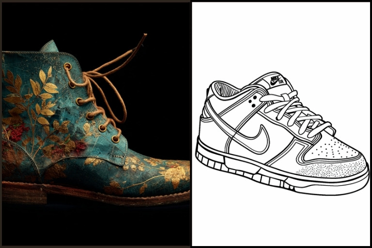 Shoe Coloring Pages