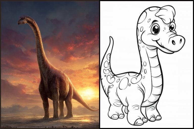 Brachiosaurus Coloring Pages