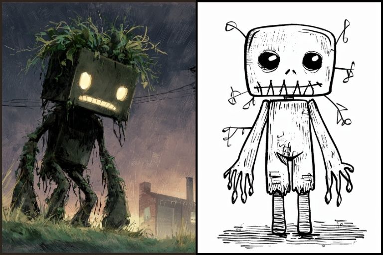 Creeper Coloring Pages