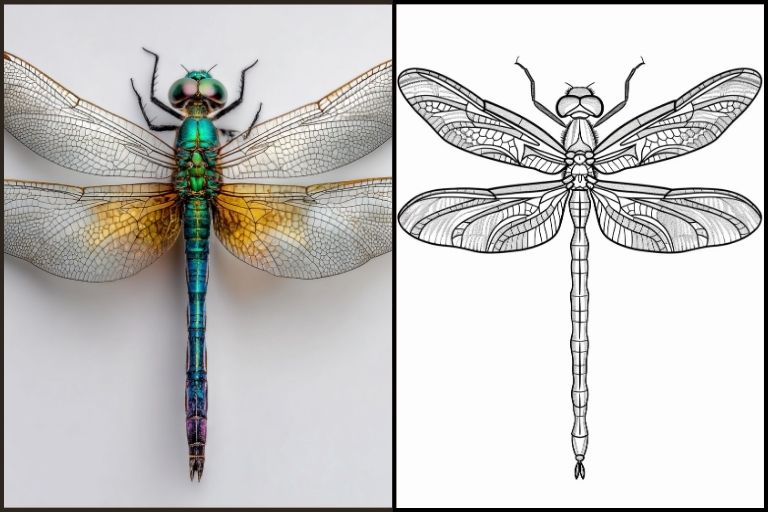 Dragonfly Coloring Pages