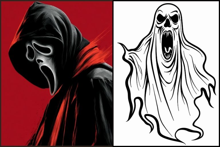 Ghostface Coloring Pages