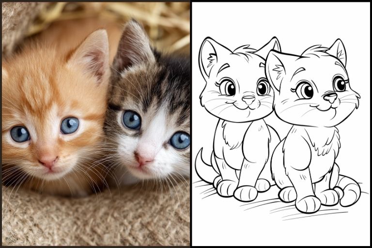 Kitten Coloring Pages