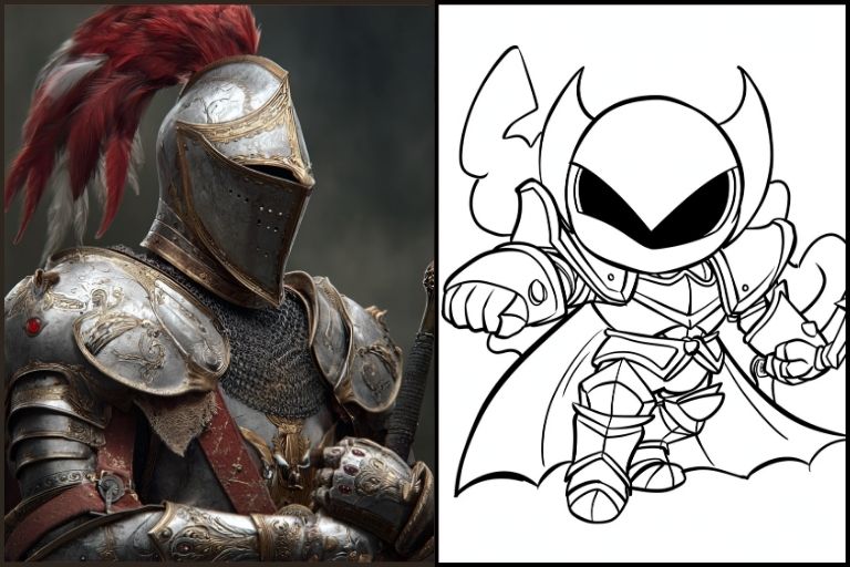 Knight Coloring Pages