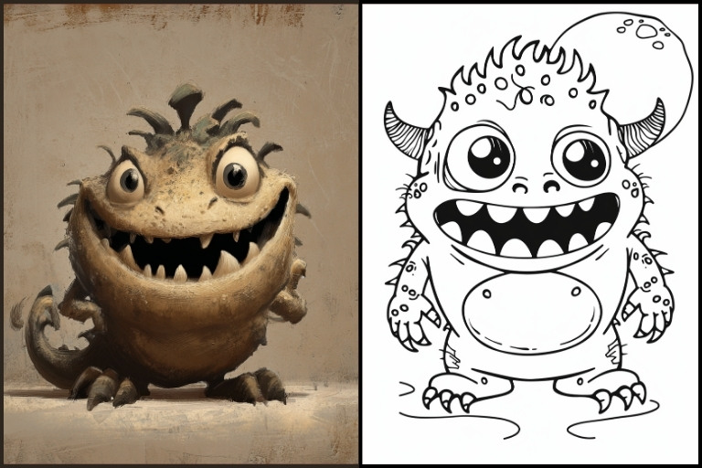 Monster Coloring Pages