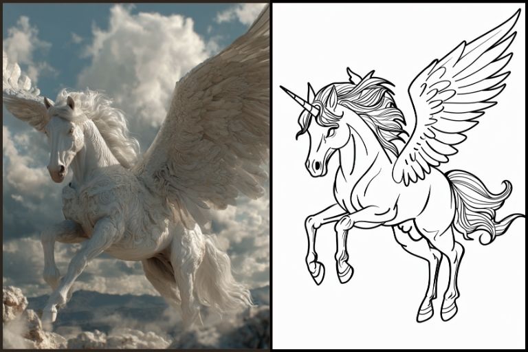 Pegasus Coloring Pages