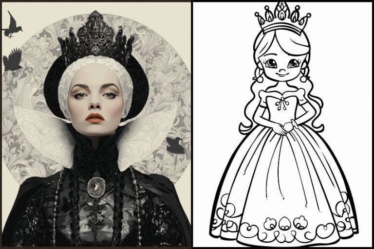 Queen Coloring Pages