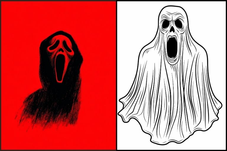 Scream Coloring Pages